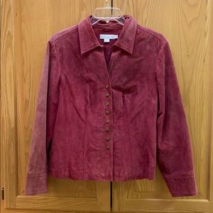 Napa Valley Pink Suede Leather Jacket